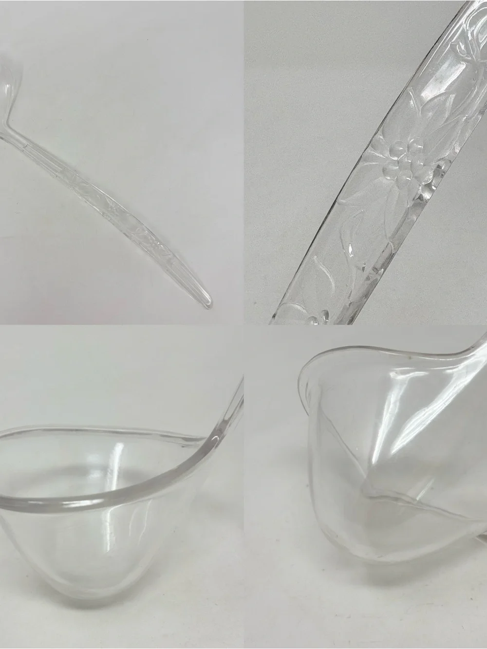 Regaline Clear Plastic 2pc Extra Large Mixing Bowl Serving Bowl 14” & Ladle USA